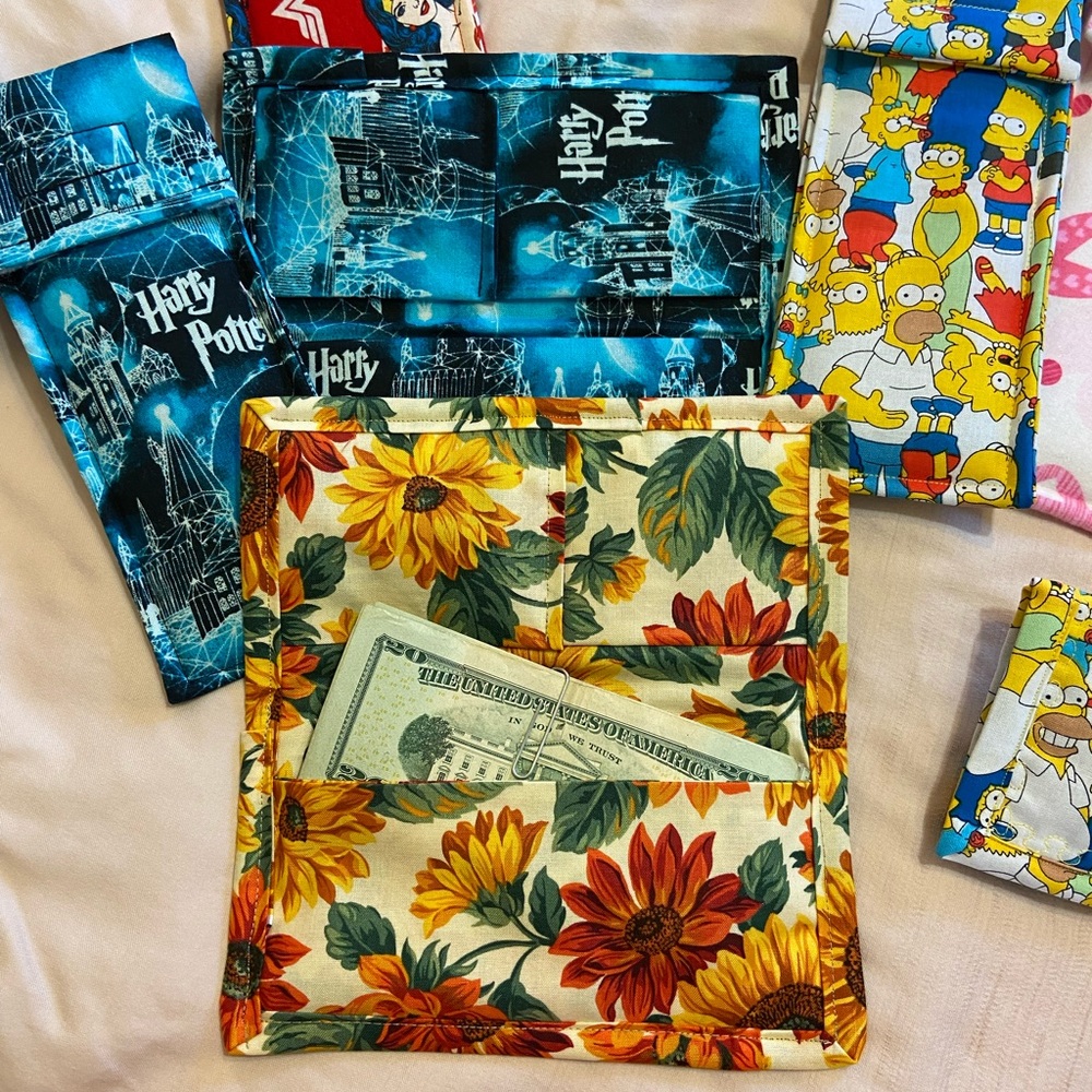 ID/Money/Checkbook covers. With or without pocket